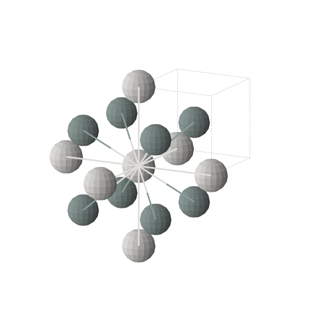 Crystal structure of ScSn (cubic, Pm-3m (No. 221))