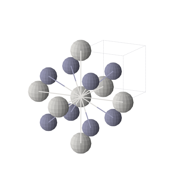 Crystal structure of ScZn (cubic, Pm-3m (No. 221))