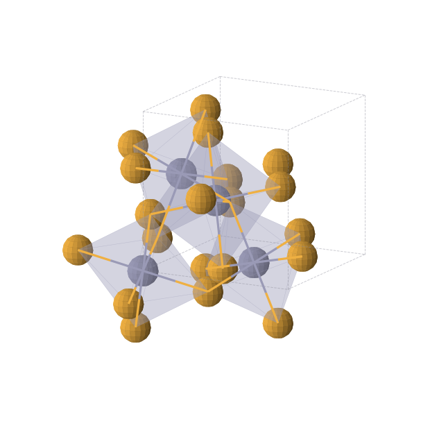 Crystal structure of ZnSe2 (cubic, Pa-3 (No. 205))
