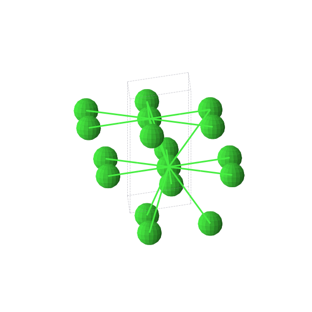 Crystal structure of Sr (hexagonal, P63/mmc (No. 194))