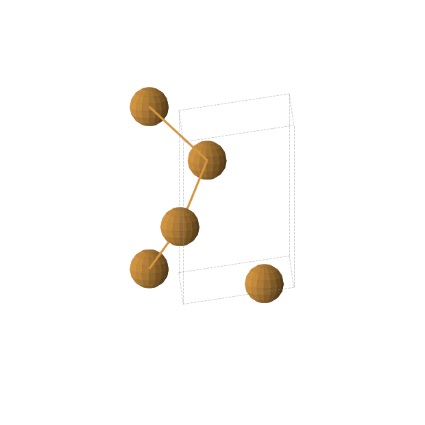 Crystal structure of Te (trigonal, P3121 (No. 152))