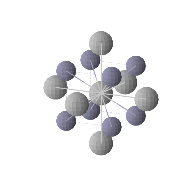 Crystal structure of TiZn (cubic, Pm-3m (No. 221))