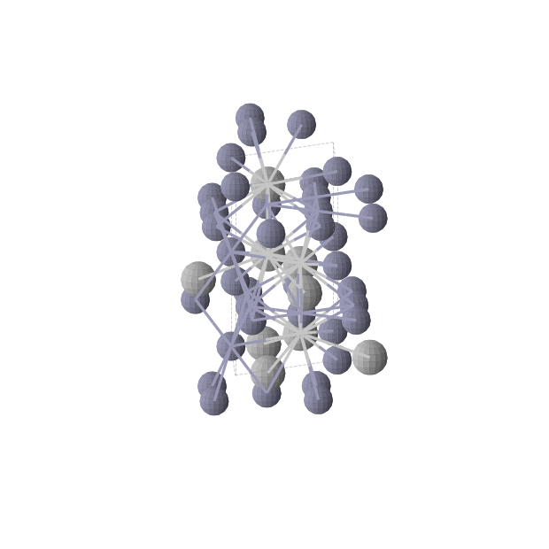 Crystal structure of TiZn2 (hexagonal, P63/mmc (No. 194))