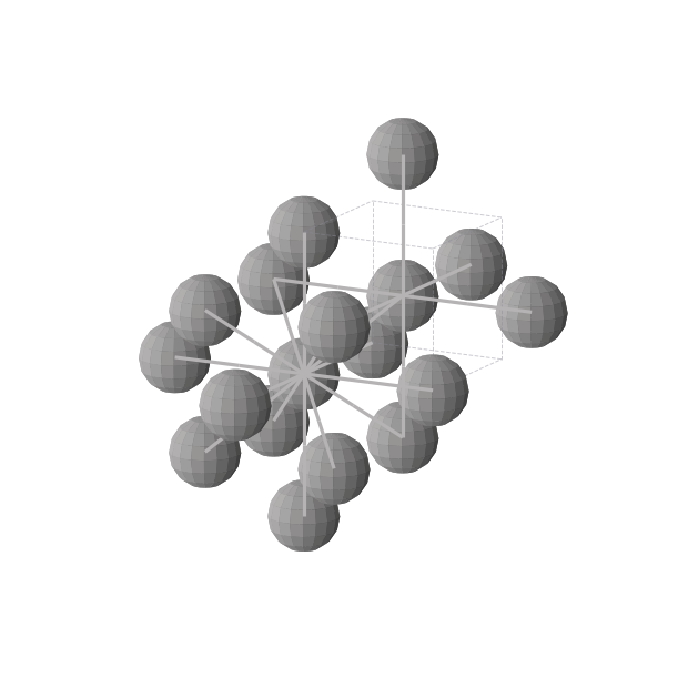 Crystal structure of V (cubic, Im-3m (No. 229))