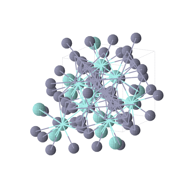 Crystal structure of YZn2 (cubic, Fd-3m (No. 227))